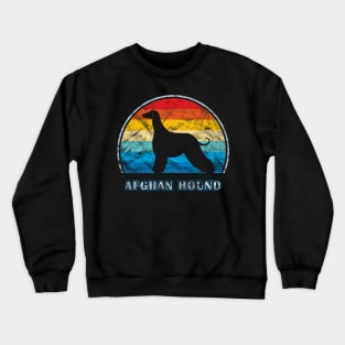 Afghan Hound Vintage Design Dog Crewneck Sweatshirt